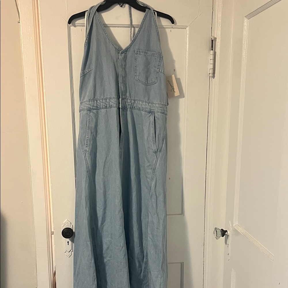 Universal Thread Light Blue Strapless Dress